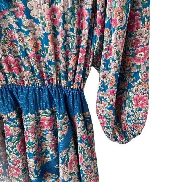 Vintage Designer Diane Freis Floral Maxi Dress - Picture 8 of 11